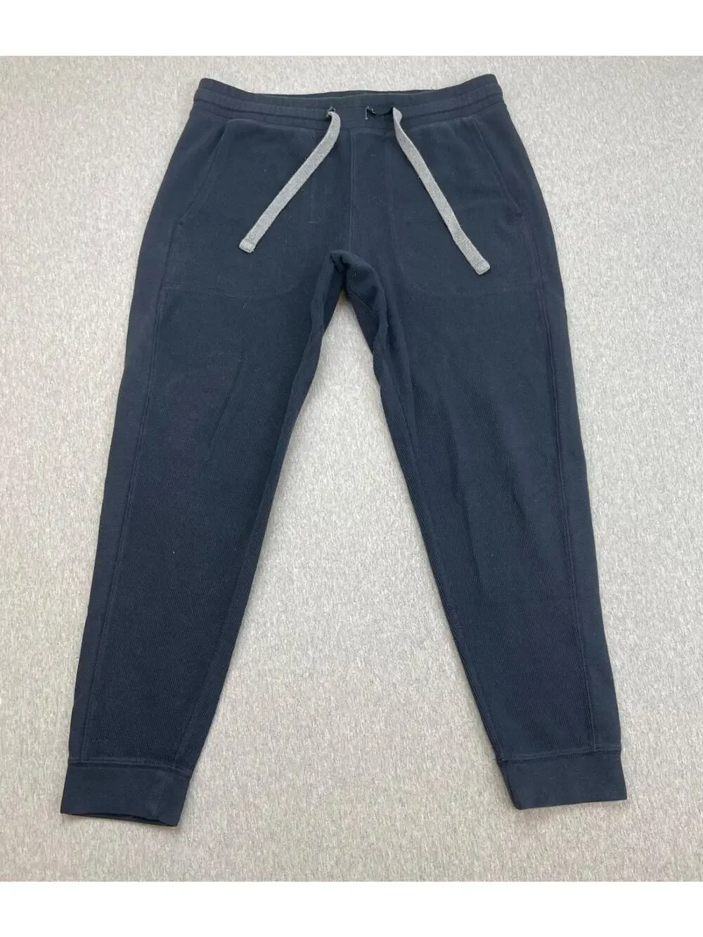 Banana‎ Republic Joggers Mens Medium Navy Blue Cotton Blend Drawstring